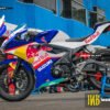 Decal Stiker Suzuki GSX-R150 BLUE REDBULL WHITE